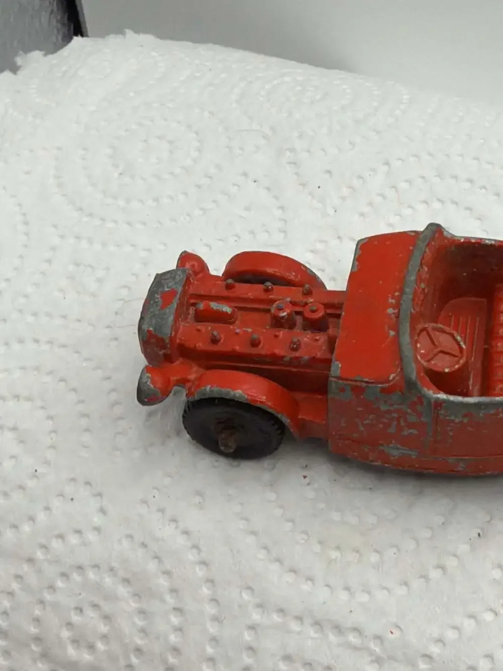 Vintage Tootsietoy Ford Model B Red Diecast Hotrod Roadster Toy Car